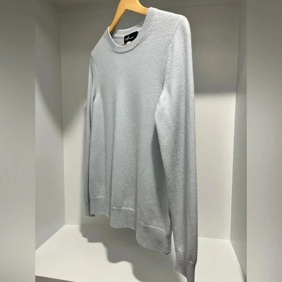 Soft by Nadaam Light blue 100% Cashmere Crew Neck Sweater womens size small - Picture 6 of 10